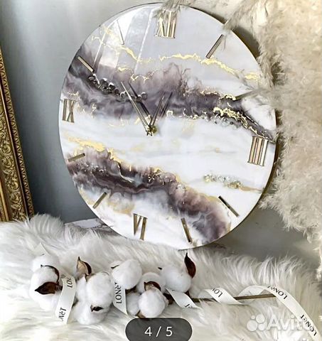 Часы из эпоксидной смолы