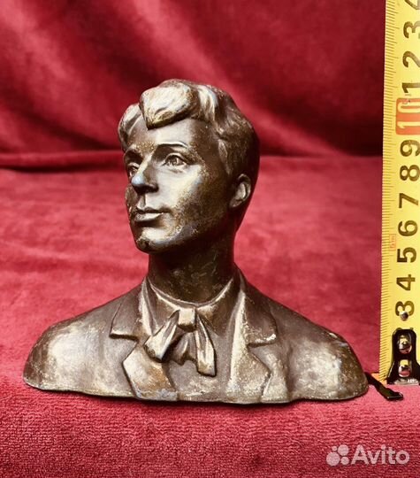 Бюст Есенина металл СССР