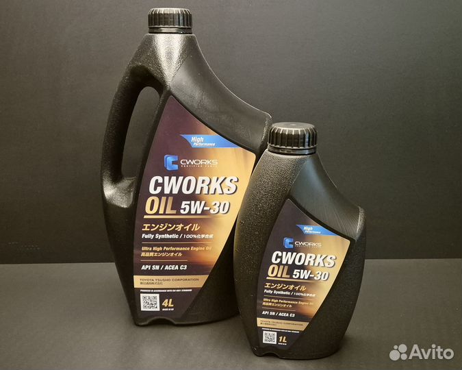 Cworks Oil 5W-30 API SN / acea C3, 4л + замена