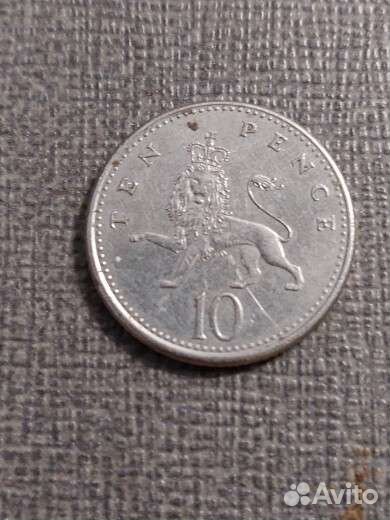Монета ten pence