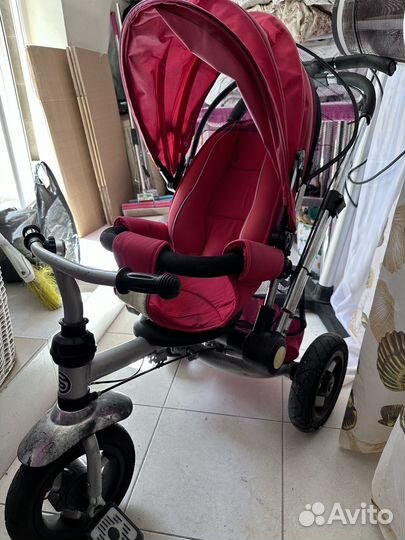 Велосипед коляска с ручкой