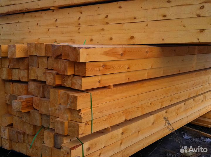 Строганный брус 90х140мм, сосна, гост