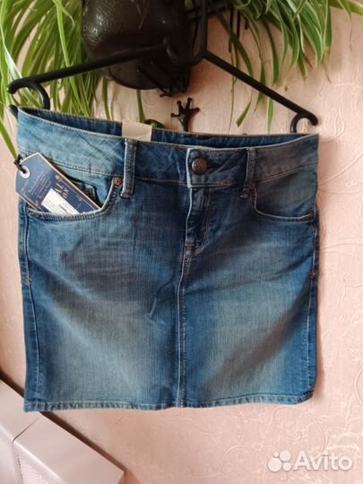 Джинсовая мини-юбочка