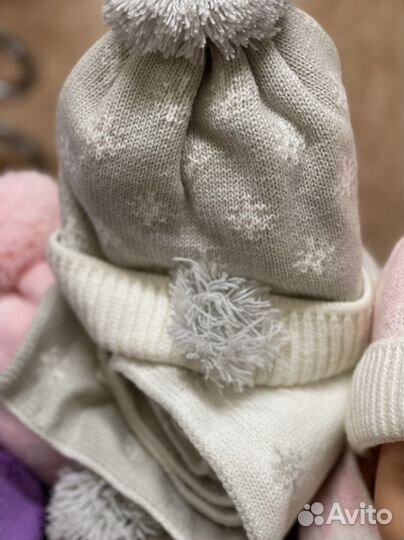 Шапка для девочки, зима 50-54