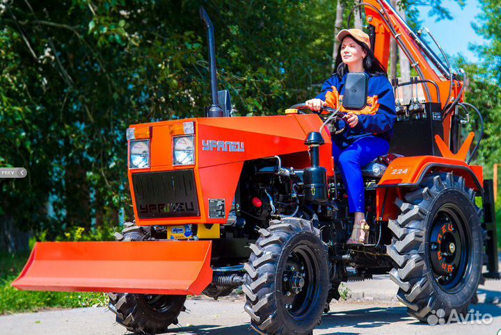 Мини-трактор УРАЛЕЦ 2204, 2023