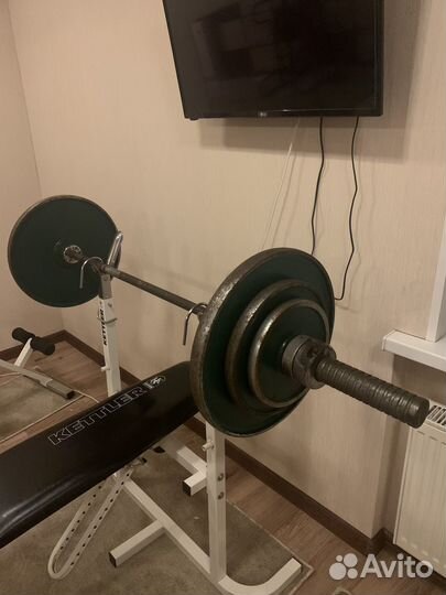 Штанга:гриф блины. Гиря