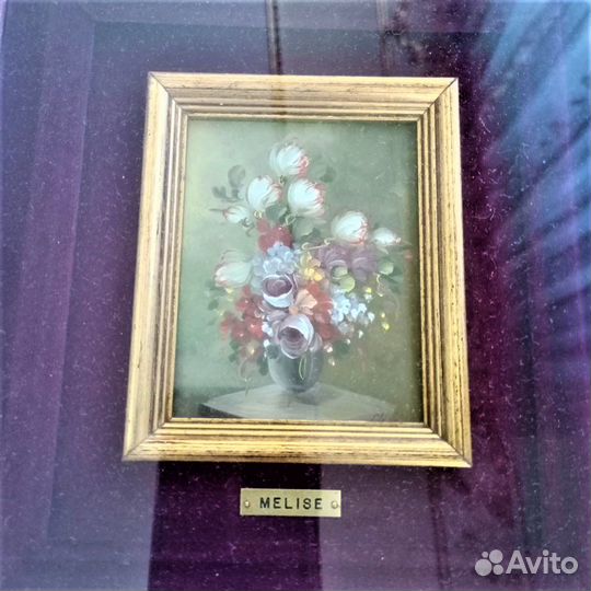 Антикварная картина маслом живопись интерьер Итали