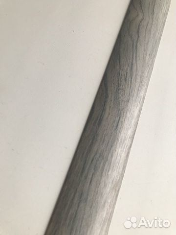 Порог алюминиевый серый, новый 90 см х 4см