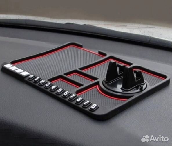 Коврик для телефона в машину, коврик на панель авт