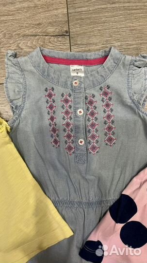 Carter’s пакетом для девочки 9-12 месяцев