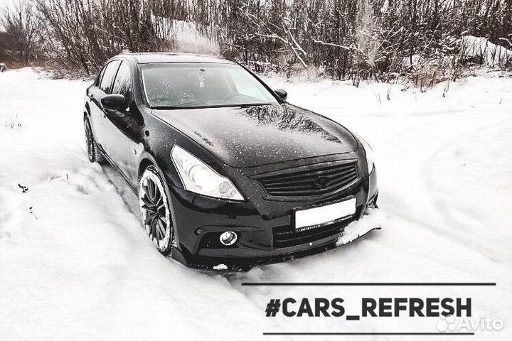 Сплиттер губа на бампер infiniti nissan