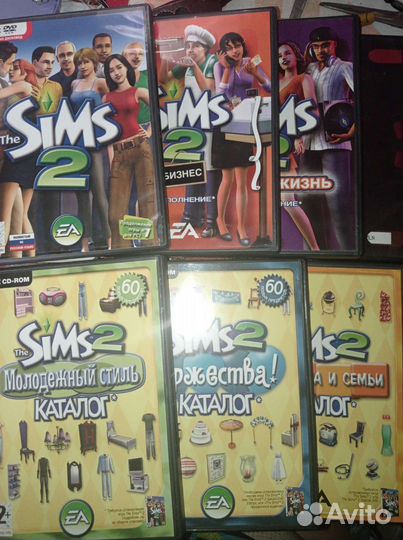 Игра Симс 2(10 шт)(цена за все)