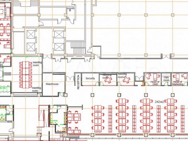 Сдам офисное помещение, 1205 м²