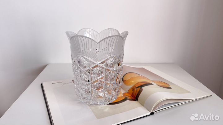 Ваза Магнолия лзхс Пыльд хрусталь СССР