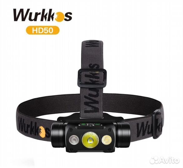 Фонарь налобный Wurkkos HD50 с красным светом