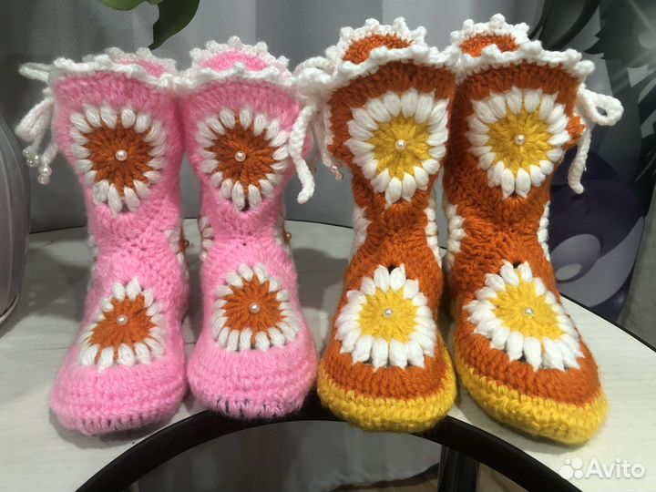 Домашние сапожки для девочки