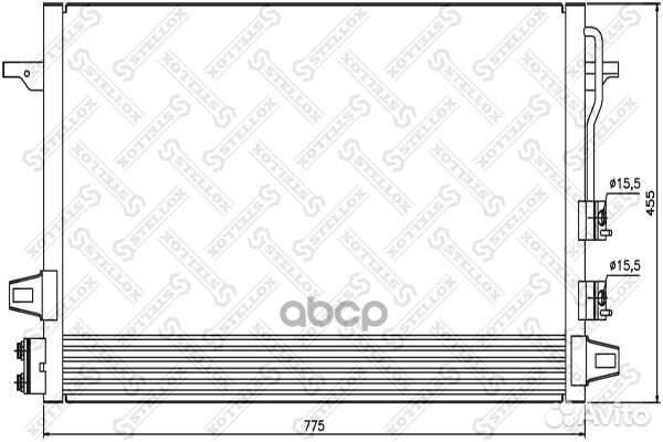 1045499SX радиатор кондиционера Chrysler Voyag