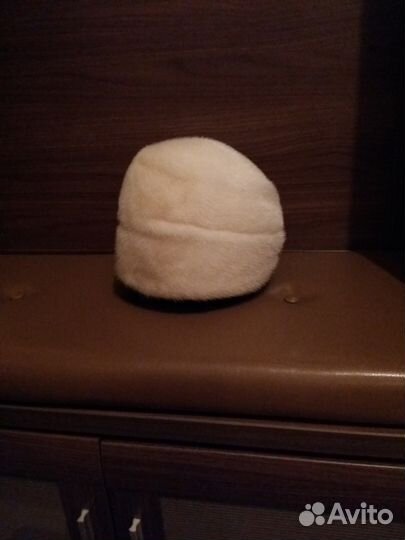 Шапка норка белая