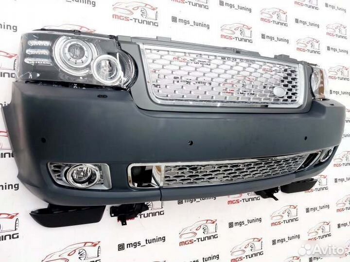 Бампер + фары Land Rover Range Rover