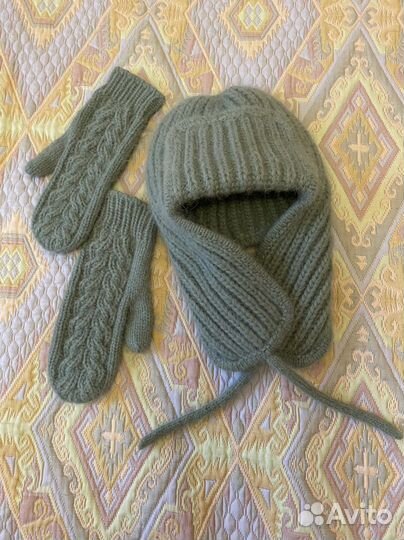 Шапка шапка ушанка варежки