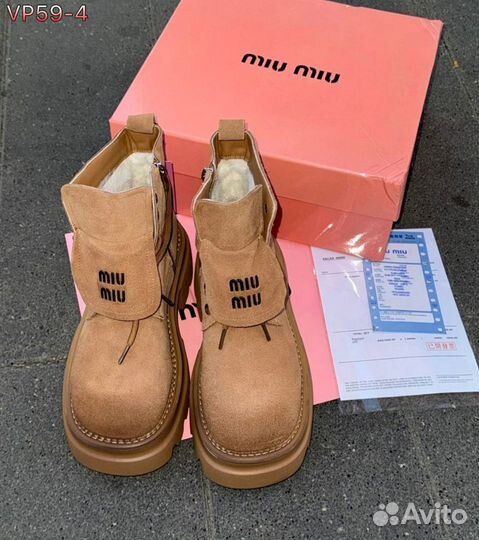 Ботинки женские новинки от MIU MIU