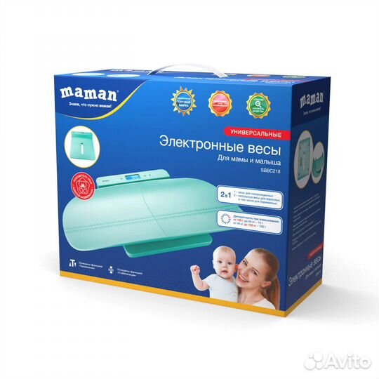 Весы электронные maman sbbc218 для новорожденных