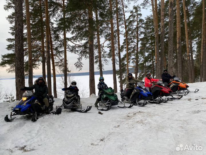 Аренда снегоходов. Аттракцион 