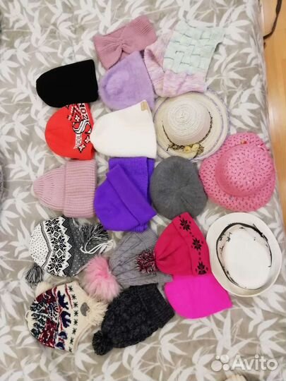 Шапки для девочки 54 56 58