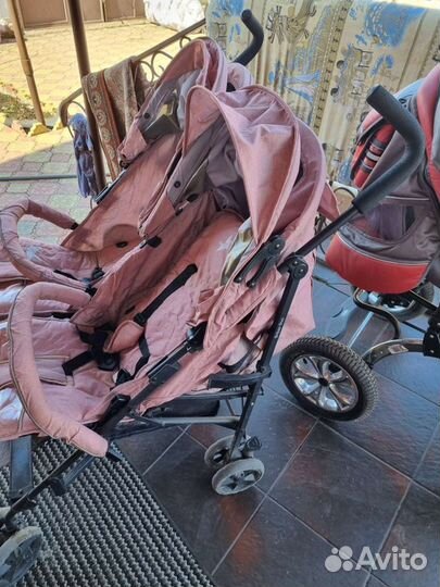 Коляска трость для двойни