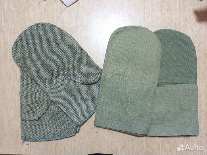 Рукавицы брезентовые, и с брезентовым на ладоником