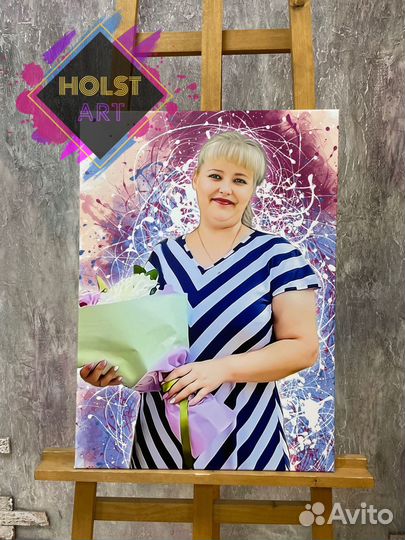 Портрет на холсте по фото