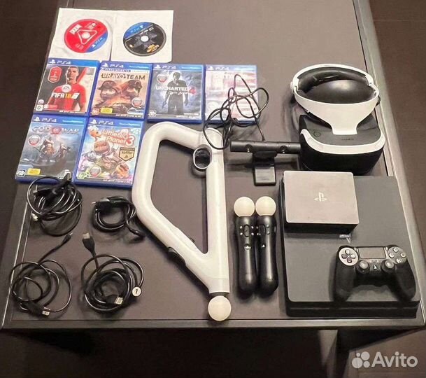 Sony Playstation 4 slim + Ps VR + VR автомат