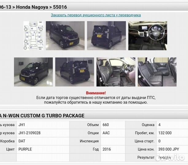 Honda N-WGN 0.7 CVT, 2016, 136 000 км