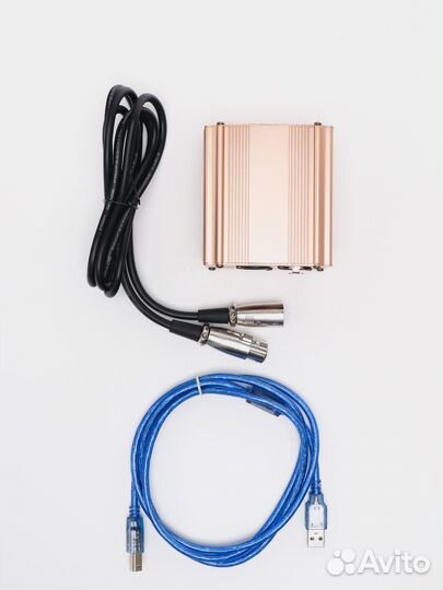 Фантомное питание 48V для микрофона с кабелем