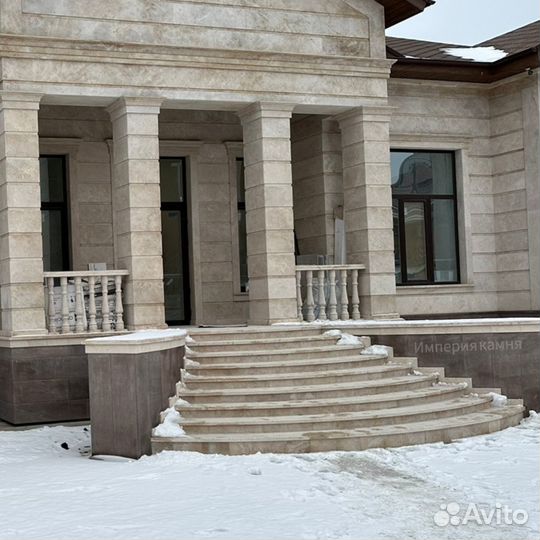 Облицовка фасада, лестниц, ступеней. Продажа камня