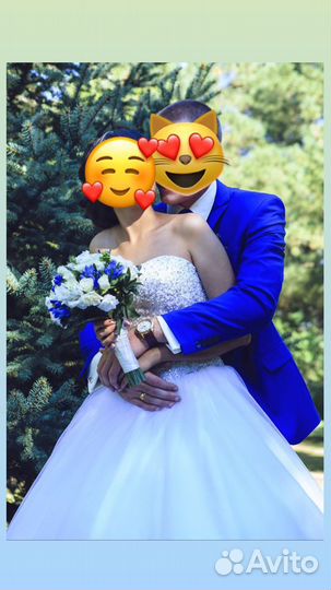 Свадебное платье айвори 42-46