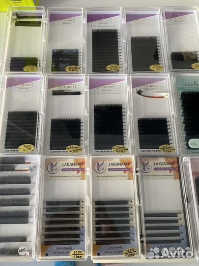Ресницы для наращивания набор все длины