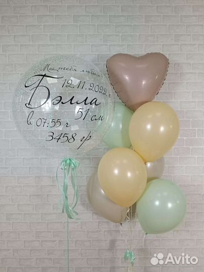 Воздушные шары на рождение дочки