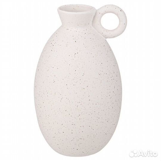 Ваза lefard 14см полистоун белый гранит
