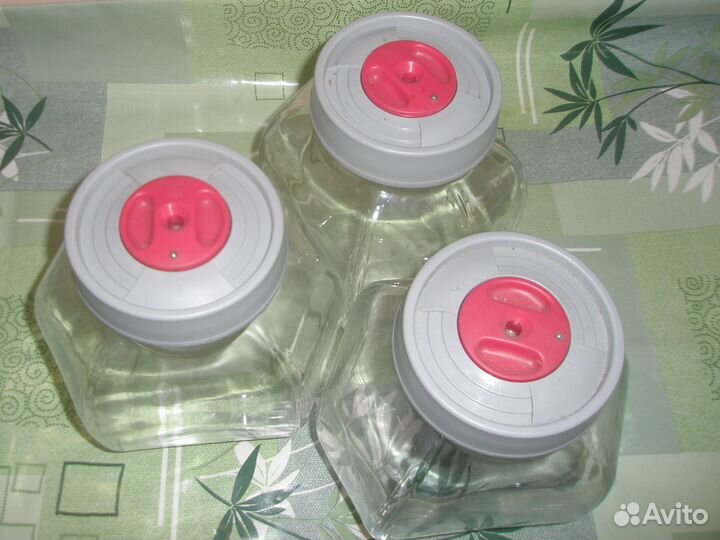 Банка стеклянная 2,5л zepter с вакуумным клапаном