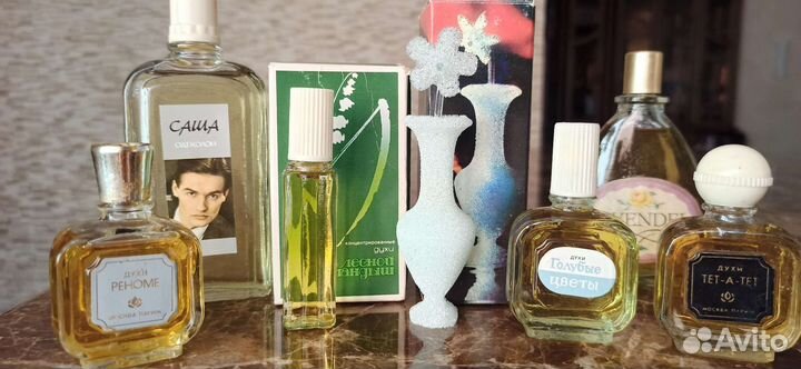 Советские духи Тет а Тет, Реноме, Голубые Цветы