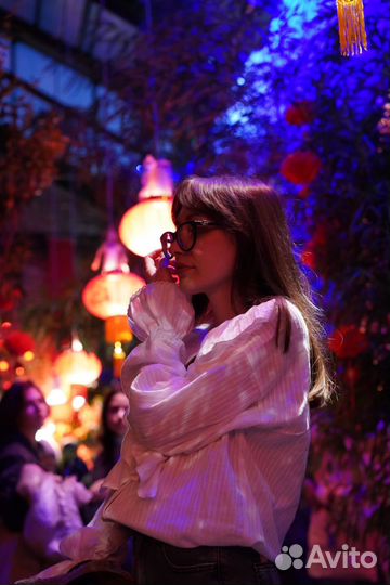 Блузка с воланами праздничная