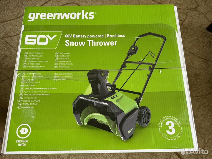 Снегоуборщик Greenworks GD60PST