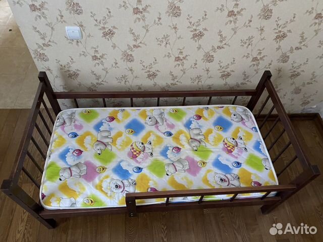 Детская кровать от 3 лет с матрасом бу объявление продам