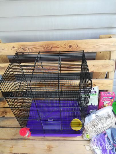 Клетка для грызунов с аксессуарами