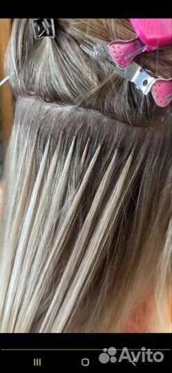 Наращивание волос-загущение