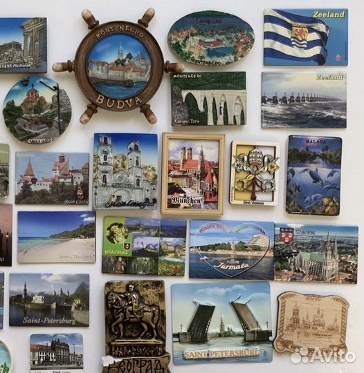 Магниты сувенирные на холодильник пакетом