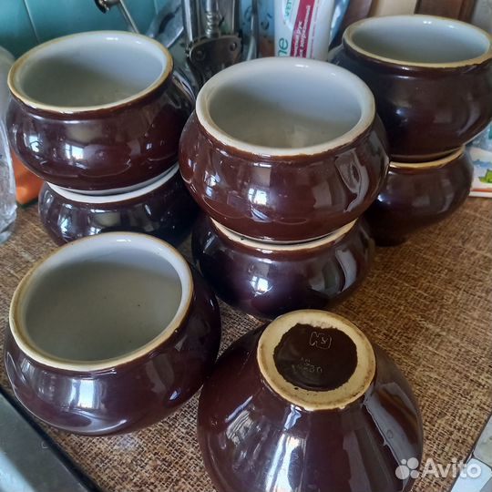 Горшочки для запекания СССР. Фарфор керамика