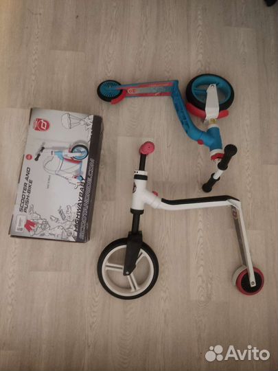 Самокат беговел трансформер 2 в 1