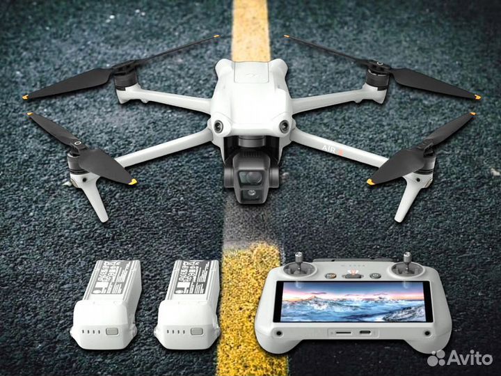 Дрон DJI Air 3 Fly More Combo (RC 2 ) дрон с камерой